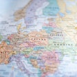Poland, Belarus, Ukraine, Germany And France On A Blurry Europea