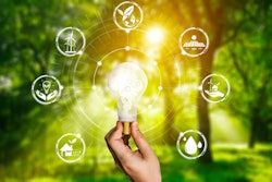 Energy Innovation Light Bulb Graphic Interface.