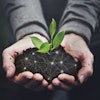 Smart agriculture 5.0 green plant product farming technology bac