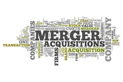 Word Cloud with Merger & Acquisitions related tags