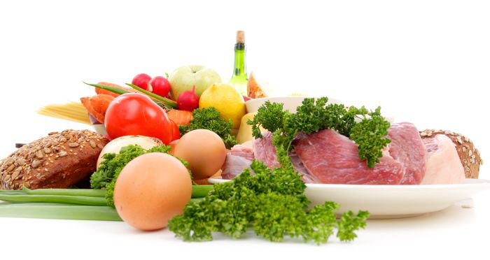 Fresh Vegetables, Fruits and other foodstuffs. Shot in a studio.