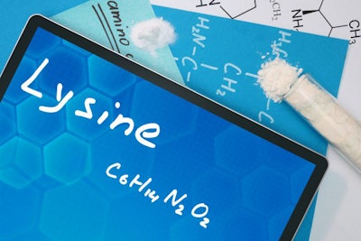 Tablet with the chemical formula of Lysine