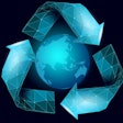 3d Recycle Plastic Symbol On Earth. Environment Safety Urban Rec