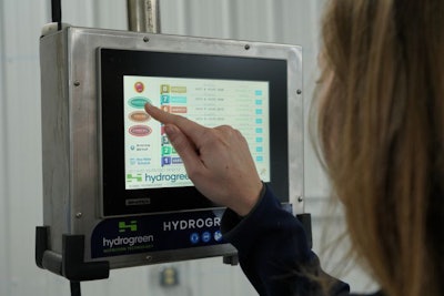 HydroGreen’s automated equipment performs all growing functions including seeding, watering, lighting, harvesting and re-seeding. (Courtesy HydroGreen)