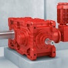 3 stage X Series Bevel helical Gear Unit