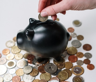 Piggy Bank Mixed Currency