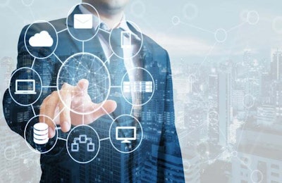Businessman digital technology