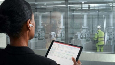 Reflection of manager monitoring motor performance