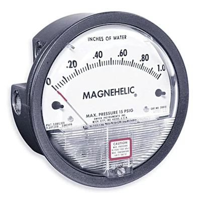 Dwyer-differential-pressure-gauge