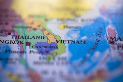 Map Vietnam Thailand