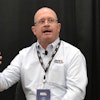 Jamie Burr, National Pork Board chief sustainability officer, speaks during the 2023 World Pork Expo.
