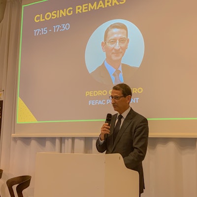 Newly appointed FEFAC president Pedro Cordero