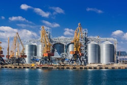 Ukraine's Port of Odesa, seen before the Russian airstrikes, is one of the largest ports in the Black Sea region.