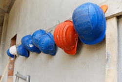 Hard Hats Hanging On Wall Newarta Pixabay com