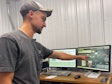 Chase Leighty, plant manager, demonstrates the Easy Automation software that controls and monitors all productions processes and equipment.