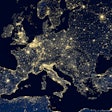 Europe Map At Night