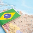 Brazil Map Flag