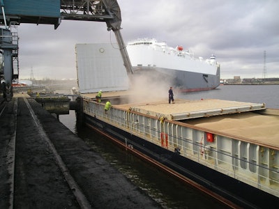 Ship Loading With Grain