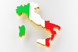 Italy Map Flag