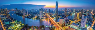 Bangkok Skyline Night