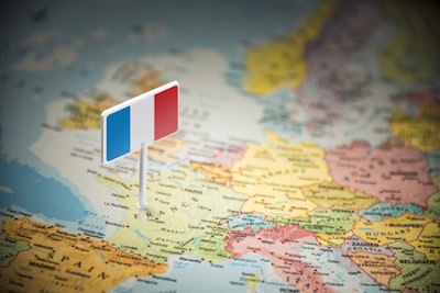 France Europe Flag Map