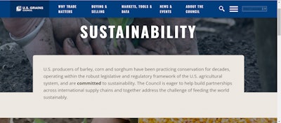 Usgc Launches Websites Highlighting Grain Sustainability