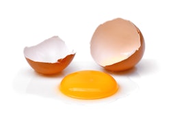 Cracked Egg With Yolk