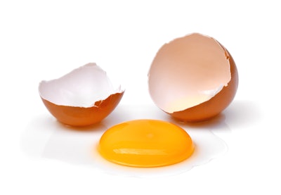 Cracked Egg With Yolk