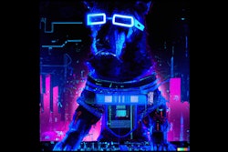 Dall·e 2023 05 18 13 42 11 Cyberpunk Art Of Dog Using Computer