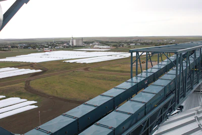 South Dakota Wheat Growers used ag bags for wheat storage to free up bin space for row crop harvest.