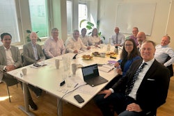 The US Grains Council and various European professionals discussing greenhouse gas reduction targets in Stockholm, Sweden.