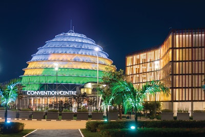 Kigali Convention Centre At Night