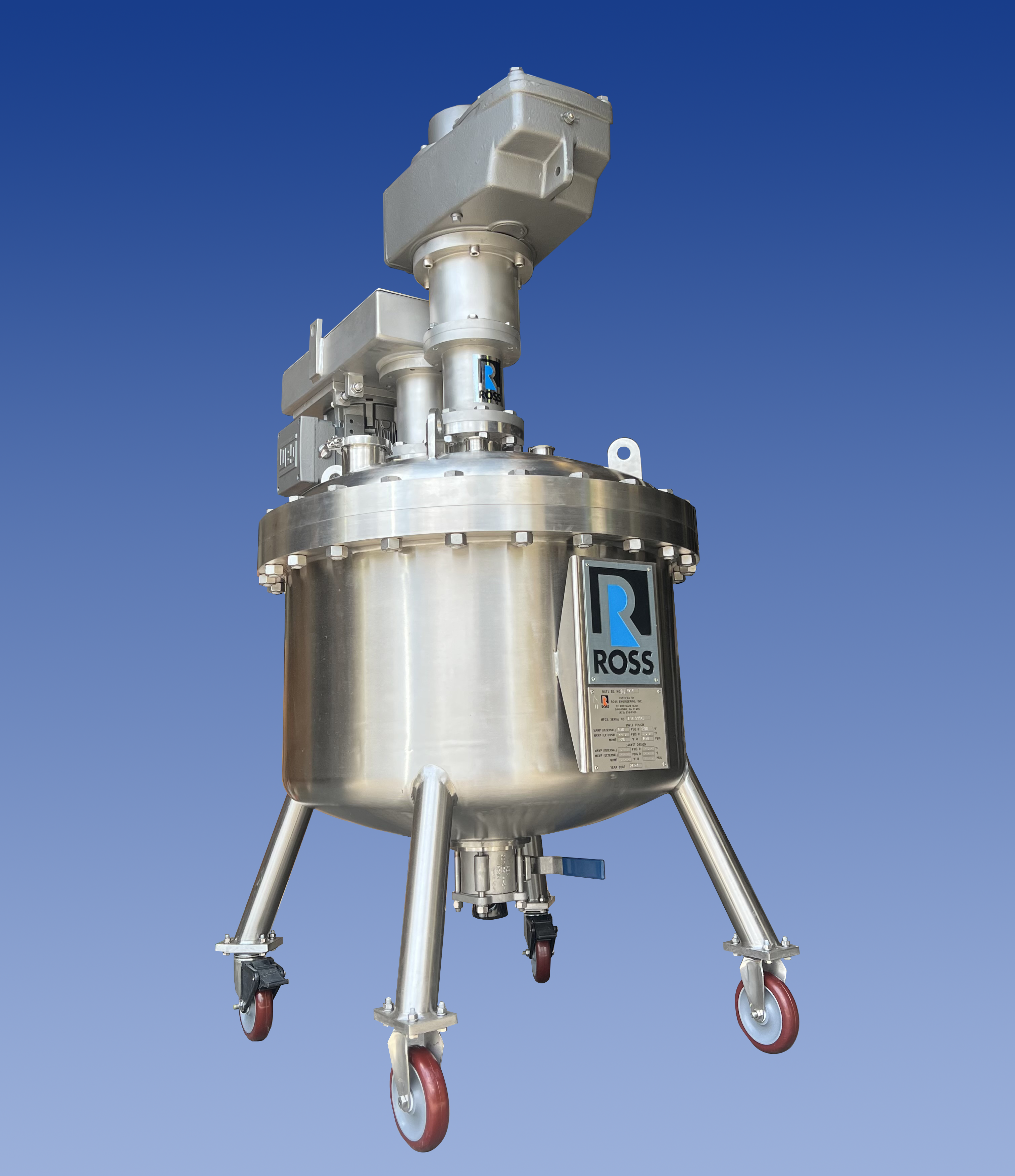Ross Fda 50 Fixed Tank Dual Shaft Mixer
