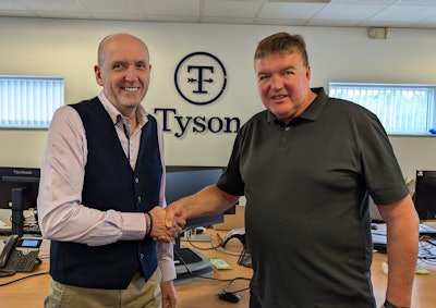 Gordon Lauder, managing director of Central Foods, and Phil Eccleston, commercial director of Tyson Foods Europe.