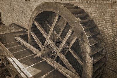 Feed Mill Water Wheel