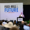 Rockwell Automation's Jerry Plessing speaks at the 2024 Feed Mill of the Future Conference.