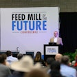 Rockwell Automation's Jerry Plessing speaks at the 2024 Feed Mill of the Future Conference.