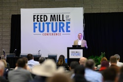 Rockwell Automation's Jerry Plessing speaks at the 2024 Feed Mill of the Future Conference.