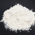 White Powder Black Background