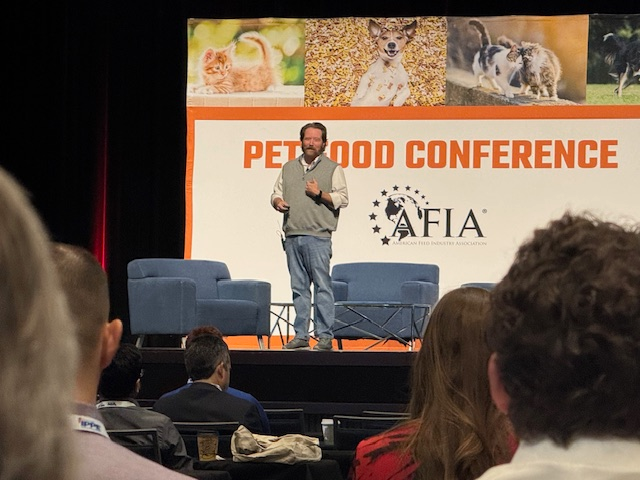 Michael Johnson offered suggestions on marketing to today's pet parents during AFIA's Pet Food Conference being held during IPPE 2025 this week in Atlanta, Georgia.