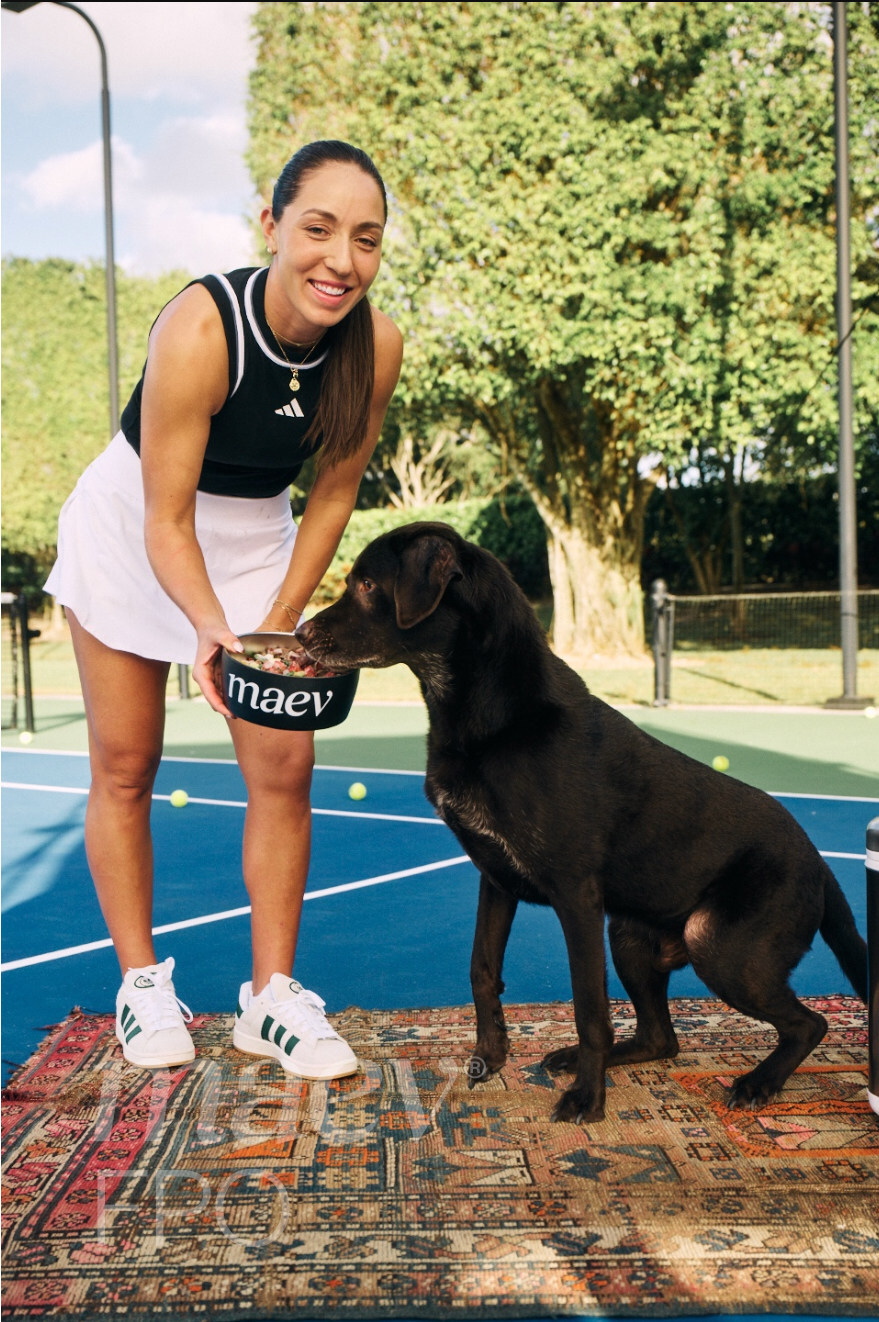 Tennis star Jessica Pegula has a relentless drive on the court and a deep love for dogs off it.