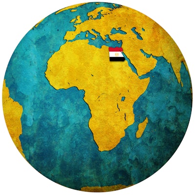 Egypt Flag Map