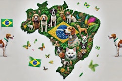 Dall·e 2024 09 20 14 18 09 A Detailed Map Of Brazil Made From A Mosaic Of Images Of Cats The Mosaic Should Be Vibrant And Colorful, Evoking The Spirit Of Carnivale, With Elemen