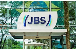 Jbs Brazil Flag In Background