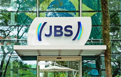 Jbs Brazil Flag In Background