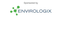 Envirologix green scientific logo with connected node graphic
