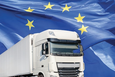 Truck Eu Flag