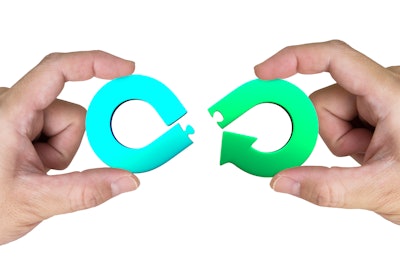 Circular Economy Concept Puzzle