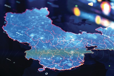 Abstract Image Of China