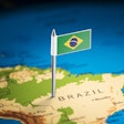 Brazil Map Flag